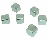Sefama International - 105423 - Metal Ice - Set de 6 Glaçons en Acier Inoxydable Scellé avec Liquide Réfrigérant