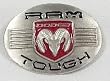 DODGE Ram Tough Logo Enamel Pewter Buckle