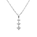 Karat Platinum Diamond 3-Stone Pendant,18" image 1