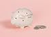 Ceramic "My First Bank" Mini Bank in an Acetate Gift Box with Ribbon (Pink)