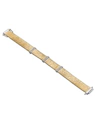 7.5" 14 Karat Gold Plated Sterling Silver Wrapped Wire Bracelet with CZs