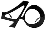 Happy 40th Birthday Glasses (no lenses) - Or for a 40's Theme!