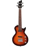 Vorson FLPUK2FM Electric Ukulele with Gig Bag, Flame Maple