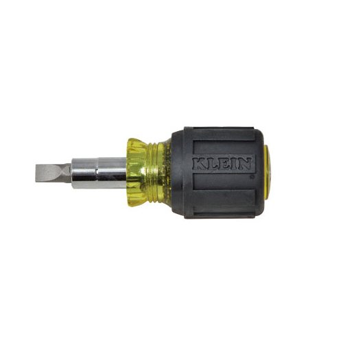 Std. Stubby Screwdriver/Nut Driver with Cushion Grip. 6 in 1 Tool