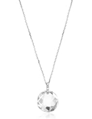 Suzanne Kalan "The Classics" Round White Topaz Diamond Loop Necklace