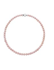 10-11mm 20" Pink Freshwater Pearl Necklace "A" with 14K White Gold Barrel Clasp in Gift Box