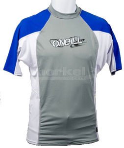 O'Neill men's short sleeve rashguard: Lycra shirt with 50+ UV protection
