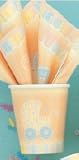 Baby Carriage Baby Shower Cups - Boy or Girl Baby Shower 9 Oz Paper Cups - 8 Count