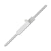 Officemate Self Adhesive Prong Paper Fasteners, Matte Steel Finish, 1 inch Capacity, 2.75 inch Base, Box of 100 (99857)