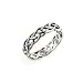 Narrow 4mm Neverending Celtic Knot Sterling Silver Pinky Ring Size 8(Sizes 3,4,5,6,7,8,9,10,11,12,13,14,15,16)