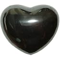 30mm Hematite Puff Heart Worry Healing Stone