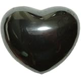 30mm Hematite Puff Heart Worry Healing Stone