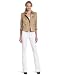 AK Anne Klein Women's Luster Cloth Cropped Trench Coat