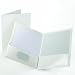 Oxford Laminated White 100 Sheet Capacity Two-Pocket Portfolios 25 Count (51704)