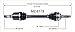 SurTrack MZ-8118 CV Axle Shaft