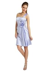 A-line Halter Sleeveless Knee Length Satin Empire   Waistline Mermaid Evening Dress/Bridesmaid Dress/Prom Dress/Party Dress 