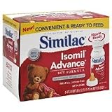 Similac Isomil Advance Soy Formula with Iron, Ready to Feed Bottles, 8 Oz
