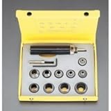 エスコ 5-25mm革ポンチセット(10個組) EA576FA