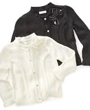 Charter Club Little Girl Velvet Bow Cardigan