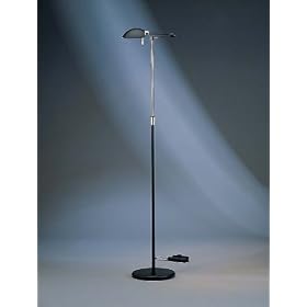 Holtkoetter Punkt 1 Brushed Brass Swing Arm Floor Lamp