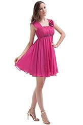 Pleated Lace-Up Short Bridesmaid Dress/Prom Dress 