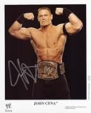 JOHN CENA (SILVER MARKER) - AUTOGRAPHED COLOR 8 x 10 WWE WRESTLING PHOTO