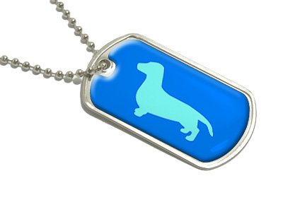 Luggage Tags  on Dachshund   Military Dog Tag Luggage Keychain  D320   9 99