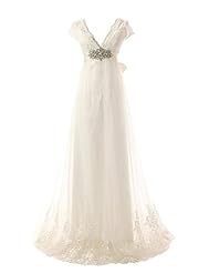 V-neck Lace Chiffon 2015  Dress