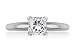 GIA Certified 3.04 cttw, E Color, VVS2 Clarity Four Prong Princess Pre-Set Diamond Solitaire Ring In 14K White Gold