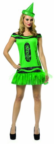 Rasta Imposta Crayola Glitz And Glitter Tank Dress, Illuminating Emerald, Adult 4-10