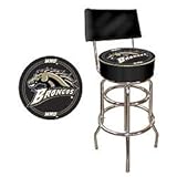 New Trademark Western Michigan University Padded Bar Stool with Back Long Lasting Logo High Quality