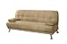 Futon Sofa Bed with 2 Pillows Brown