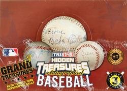 2007 Tri-Star Hidden Treasures Series 3 (Autographed Baseball in Sealed Tri-Star Foil Pack randomly inserted including Babe Ruth, Ty Cobb, Cy Young)
