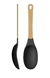 Epicurean Gourmet Utensils Nylon Spoon, Natural with Grey