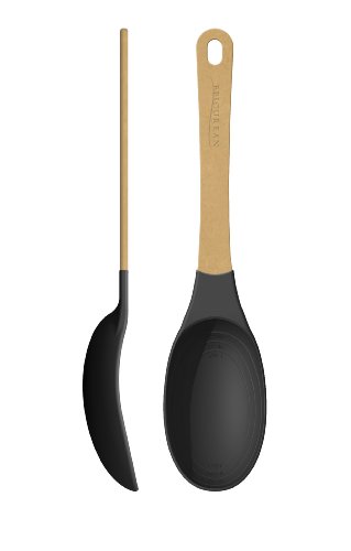 Epicurean Gourmet Utensils Nylon Spoon, Natural with Grey