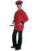 Mens Red Chef Coat Hat Costume Cook Halloween Costume theater Costume 2 Piece Set photo