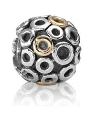 Genuine Sterling Silver and Gold Charm PANDORA ref: 790325