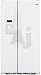 GE Profile PSCF3RGXWW 23.3 cu. ft. Counter-Depth Side by Side Refrigerator with 3 Glass Shelves, Clear Gallon Door Storage and External Ice/Water Dispenser: White
