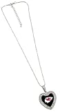 NFL Kansas City Chiefs Reversible Crystal Heart Pendant with 16" Chain