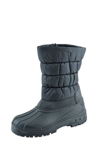 Happy Bull Men's Water Resistant Zipper Comfort Cold Winter Snow Boots (Y06)