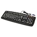 Keys-u-see Lg Print Kybd, Black Kb W/ White, USB