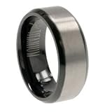 Titanium Ring with comfort fit. Width: 8mm