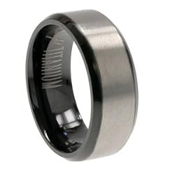 Titanium Ring with comfort fit. Width: 8mm