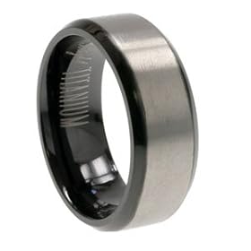 Titanium Ring with comfort fit. Width: 8mm , 9