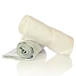 giggle Better Basics Blue/ivory Swaddle Blankets - Set Of 2 (organic)