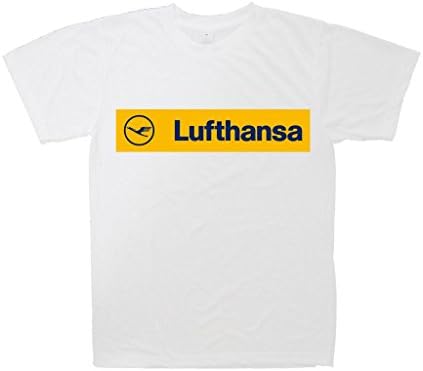 Galush Prints Men's T-Shirt, Jersey - Lufthansa, L