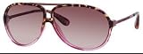 Marc by Marc Jacobs Women's MMJ 220/S 0YRF Aviator Sunglasses,Havana Fuschia & Brown Frame/Brown Gradient Lens,One Size