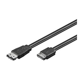 mr!tech | Cable HDD blind� eSATA (type I) vers SATA (type L) pour disque dur SATA externe | Longuer: 1,0m