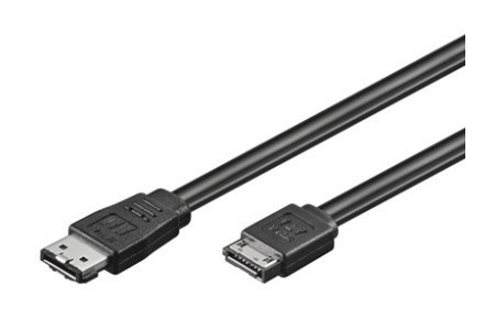 Cover image : mr！tech | Festplattenkabel Festplatten-Kabel HDD geschirmt eSATA (type I) auf SATA (type L) für den Anschluss einer externern Festplatte | Länge: 1m