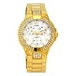 GUESS #G13537L Women's Goldtone Multi Function Bracelet Watch